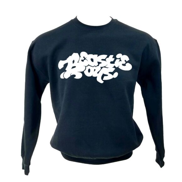 BEASTIE BOYS Graffiti "Graff" Logo Hip Hop Rap Tee Pullover Crewneck Sweatshirt - Picture 1 of 5